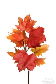 Искусственная ветка осенних листьев, 27 см, 1257-35