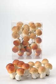Искусственные грибы, набор 24 шт, 5 см, 1735-70