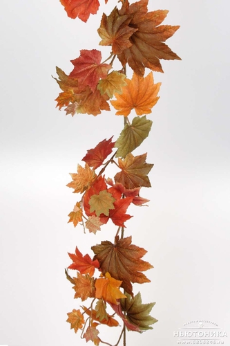 Декоративная гирлянда из осенних листьев, 180 см