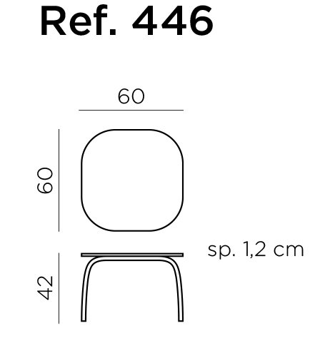 Стол Loto Relax, 60х60, Н42 см