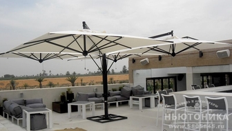 Уличный зонт Alu Poker, 7x7 м, C7070APO-A1N