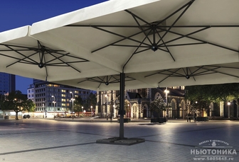 Уличный зонт Alu Poker, 6x6 м, C6060APO-A1S
