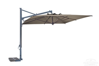 Уличный зонт Galileo Dark, 3.5x3.5 м, C3535GDR-T6N