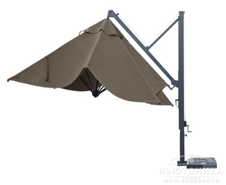 Уличный зонт Galileo Dark, 3.5x3.5 м, C3535GDR-T7N