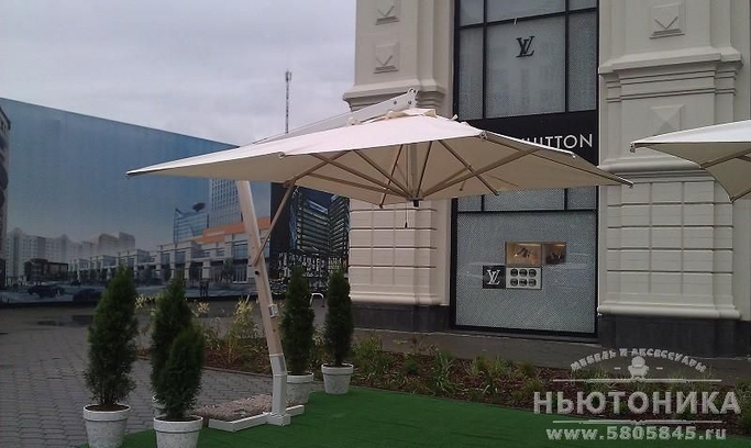 Уличный зонт Milano Braccio, 3.5x3.5 м