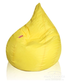 Пуф кресло-мешок груша, желтый, КМ-Grusha-Yellow-Cat3