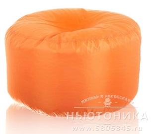 Пуф круглый, оранжевый, KM-PK-Orange-Cat3